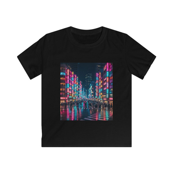 Tokyo Neon Streets - Kids Softstyle Tee