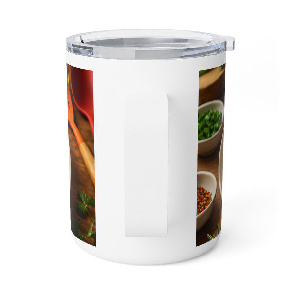 Flavorful Journeys - Insulated Coffee Mug, 10oz 