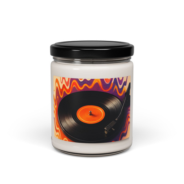 Groovy Vinyl Escape - Scented Soy Candle, 9oz