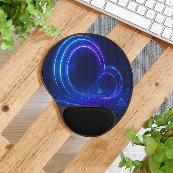 Digital Dreamscape - Mouse Pad With Wrist Rest