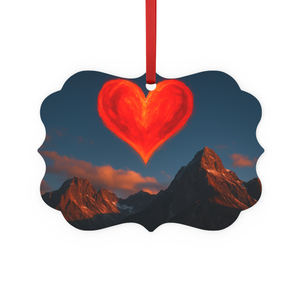 Brave Heart Rising - Metal Plaque Ornament