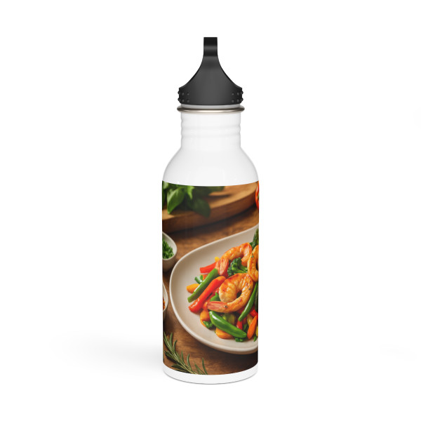 Flavorful Journeys - Stainless Steel Water Bottle