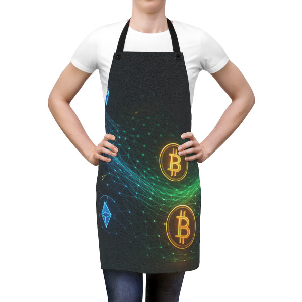 Digital Currency Wave - Apron (AOP)