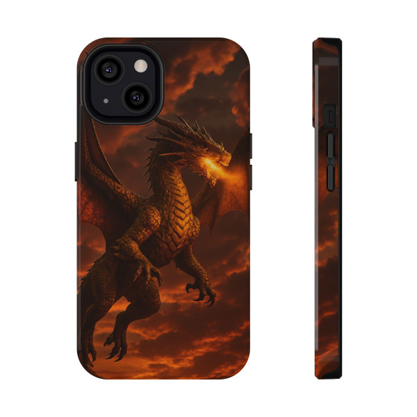 Golden Ember Serpent - Impact-Resistant Cases