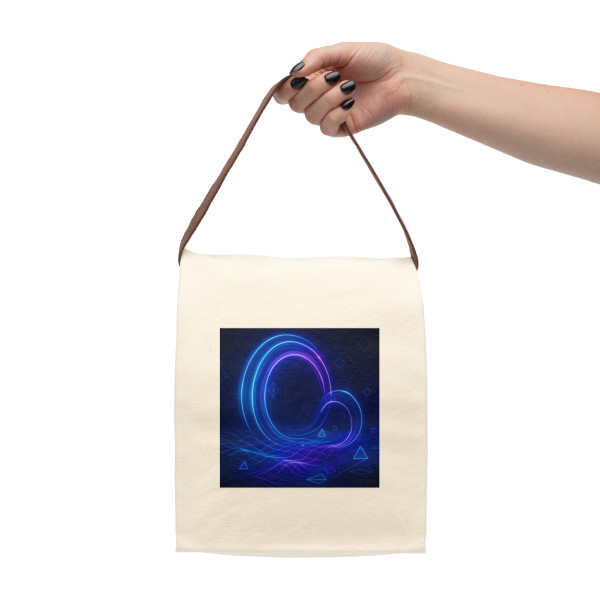 Digital Dreamscape - Canvas Lunch Bag With Strap