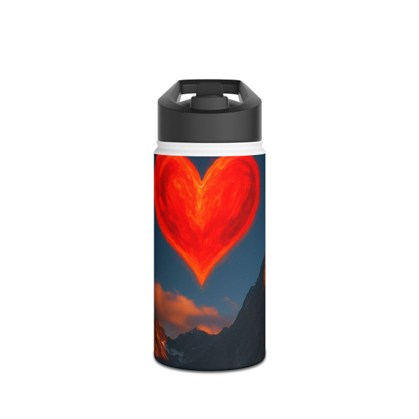 Brave Heart Rising - Stainless Steel Water Bottle, Standard Lid