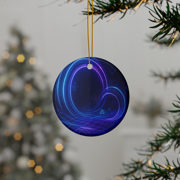 Digital Dreamscape - Ceramic Ornaments, 2-Side Print, (1pc, 3pcs, 5pcs, 10pcs)