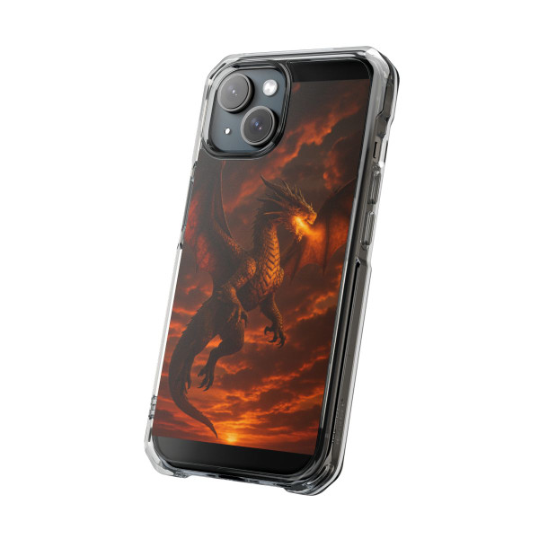 Golden Ember Serpent - Magnetic Clear Impact Cases