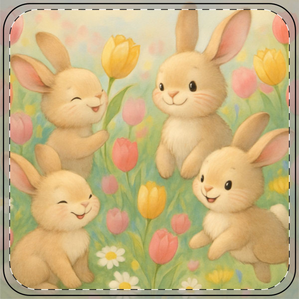 Bunny Blossom Parade - Coaster