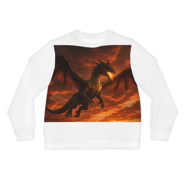 Golden Ember Serpent - Lightweight Sweatshirt (AOP)