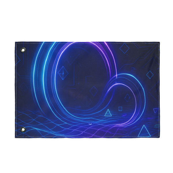 Digital Dreamscape - Double Sided Flag