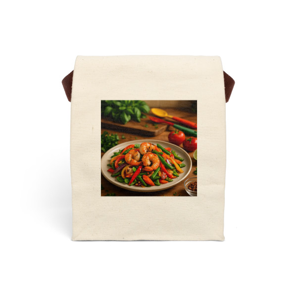 Flavorful Journeys - Canvas Lunch Bag With Strap