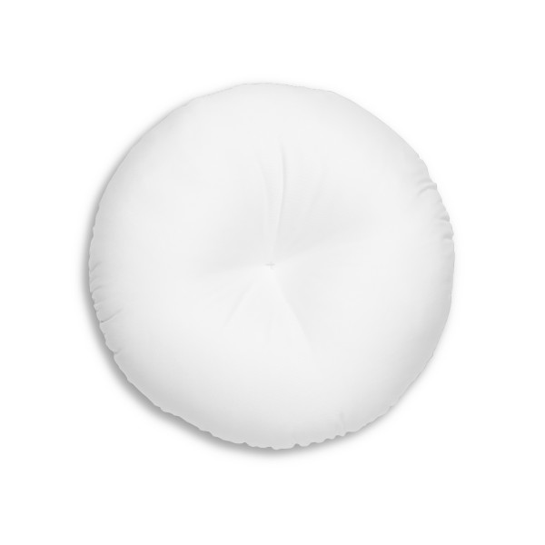 Digital Currency Wave - Tufted Floor Pillow, Round