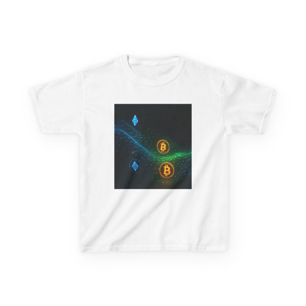 Digital Currency Wave - Kids Heavy Cotton™ Tee