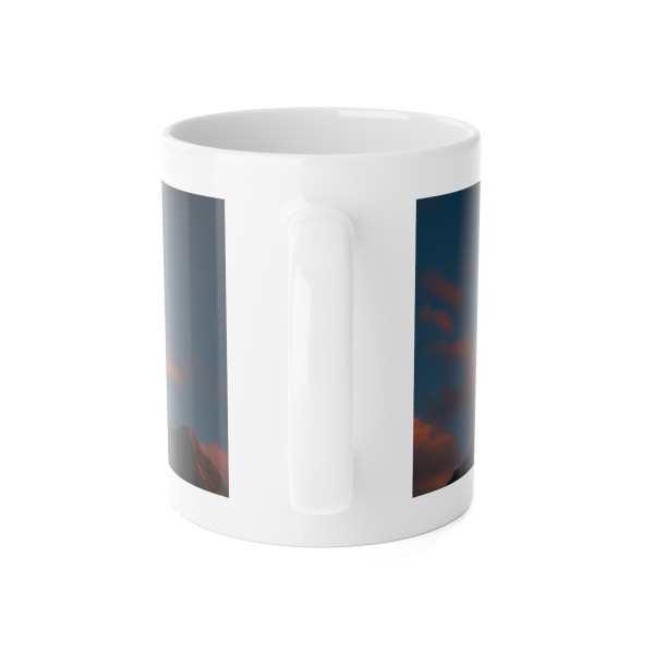 Brave Heart Rising - White Ceramic Mug, 11oz