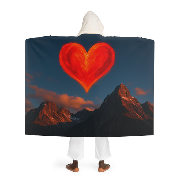 Brave Heart Rising - Hooded Sherpa Fleece Blanket