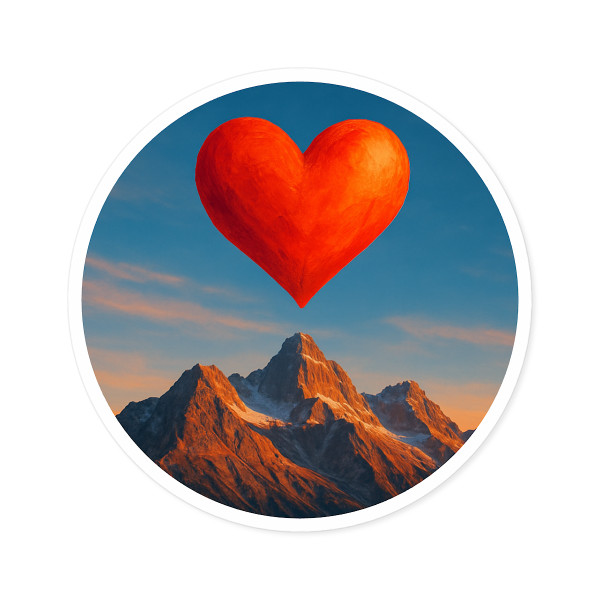 Brave Heart Rising - Round Stickers, Indoor\Outdoor