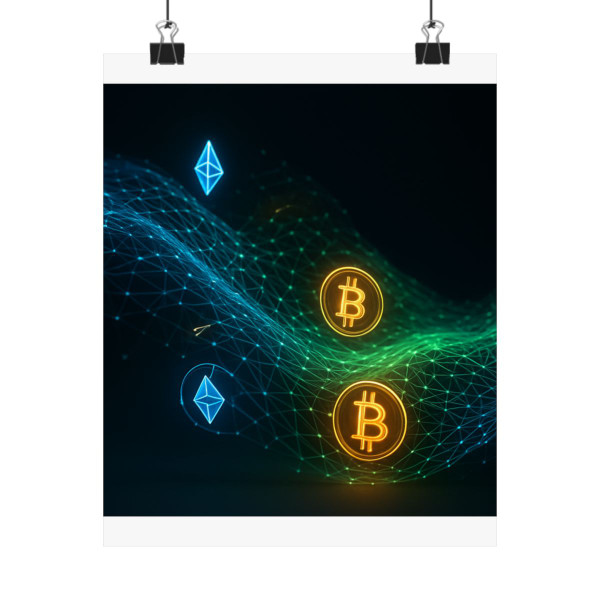 Digital Currency Wave - Matte Vertical Posters Digital Currency Wave - Matte Vertical Posters