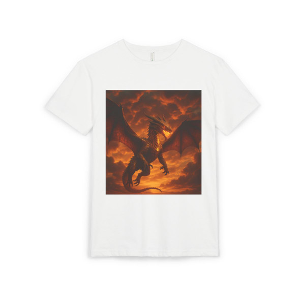 Golden Ember Serpent - Unisex Sueded T-Shirt Golden Ember Serpent - Unisex Sueded T-Shirt