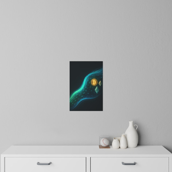 Digital Currency Wave - Wall Decals