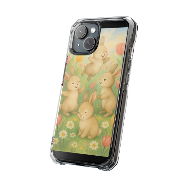 Bunny Blossom Parade - Magnetic Clear Impact Cases