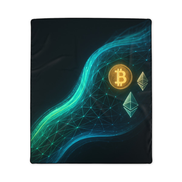 Digital Currency Wave - Polyester Blanket