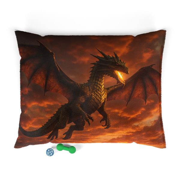 Golden Ember Serpent - Pet Bed