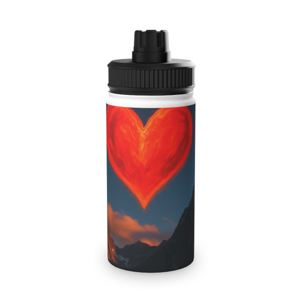 Brave Heart Rising - Stainless Steel Water Bottle, Sports Lid