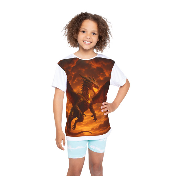 Golden Ember Serpent - Kids Sports Jersey (AOP)