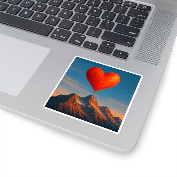 Brave Heart Rising - Square Stickers