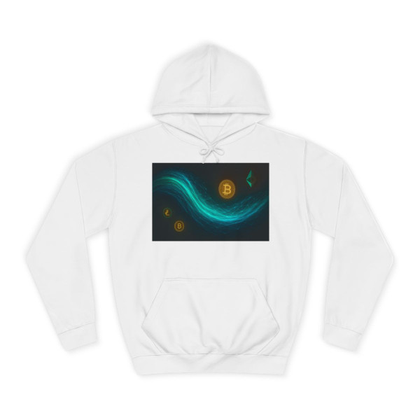 Digital Currency Wave - Unisex College Hoodie