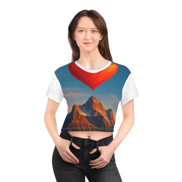 Brave Heart Rising - Crop Tee (AOP) Brave Heart Rising - Crop Tee (AOP)