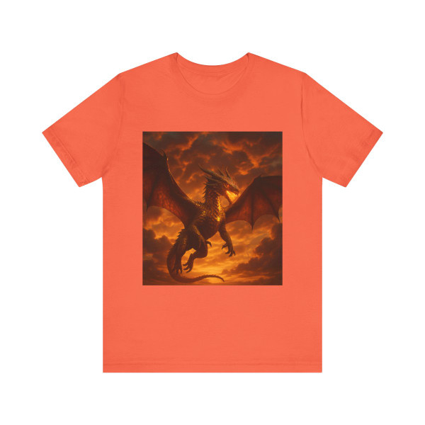 Golden Ember Serpent - Unisex Jersey Short Sleeve Tee Golden Ember Serpent - Unisex Jersey Short Sleeve Tee
