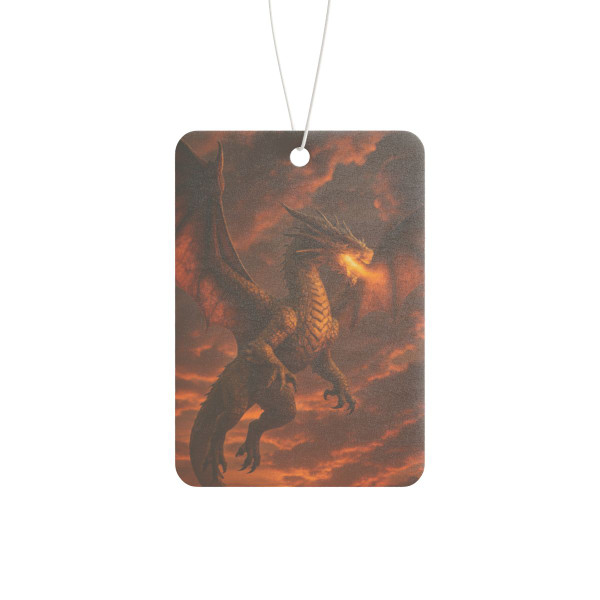 Golden Ember Serpent - Car Air Freshener