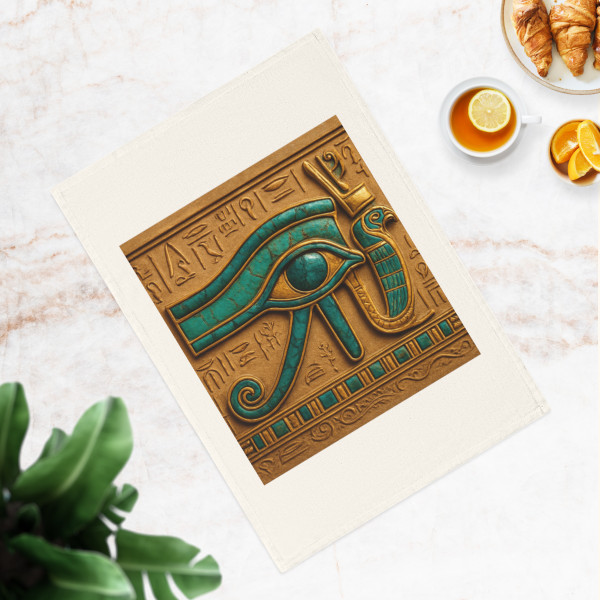 Mystical Eye of Horus - Cotton Tea Towel