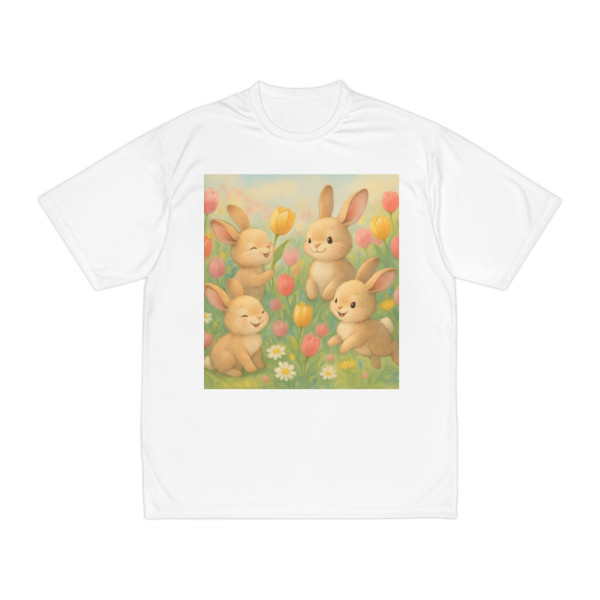 Bunny Blossom Parade - Men's Performance T-Shirt Bunny Blossom Parade - Men's Performance T-Shirt