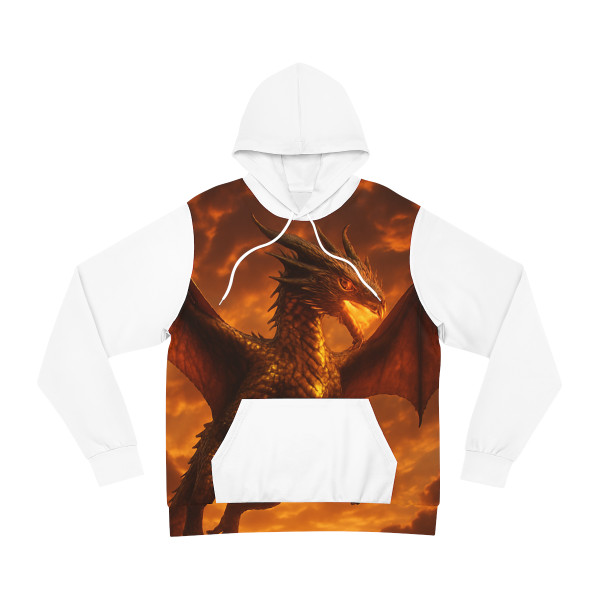 Golden Ember Serpent - Fashion Hoodie (AOP) Golden Ember Serpent - Fashion Hoodie (AOP)