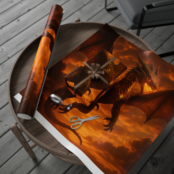 Golden Ember Serpent - Wrapping Papers
