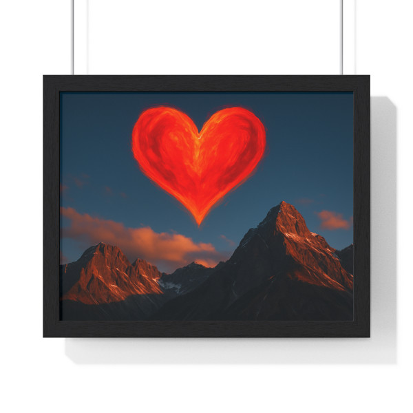 Brave Heart Rising - Horizontal Framed Poster