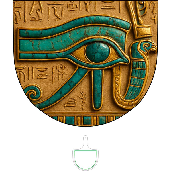 Mystical Eye of Horus - Bamboo Pizza Board (Engraving)