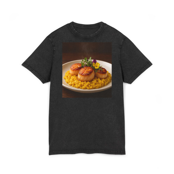 Gastronomic Bliss - Acid Washed Round Neck Tee