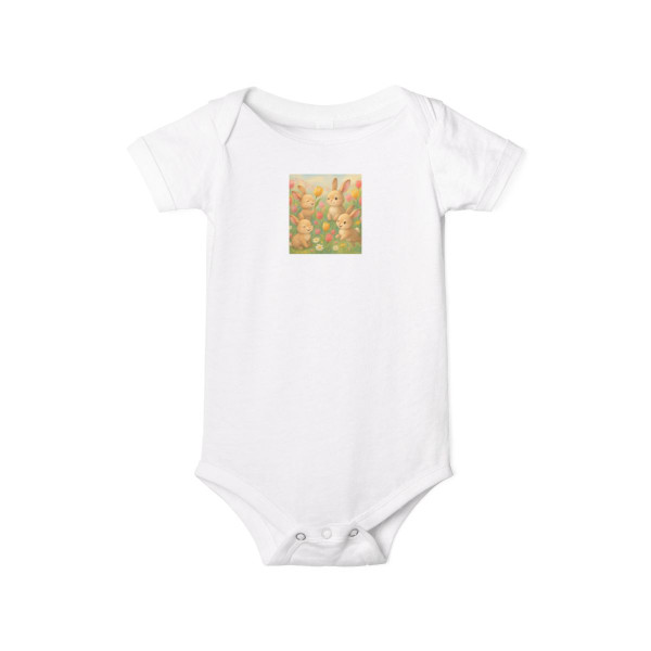 Bunny Blossom Parade - Infant Jersey One Piece
