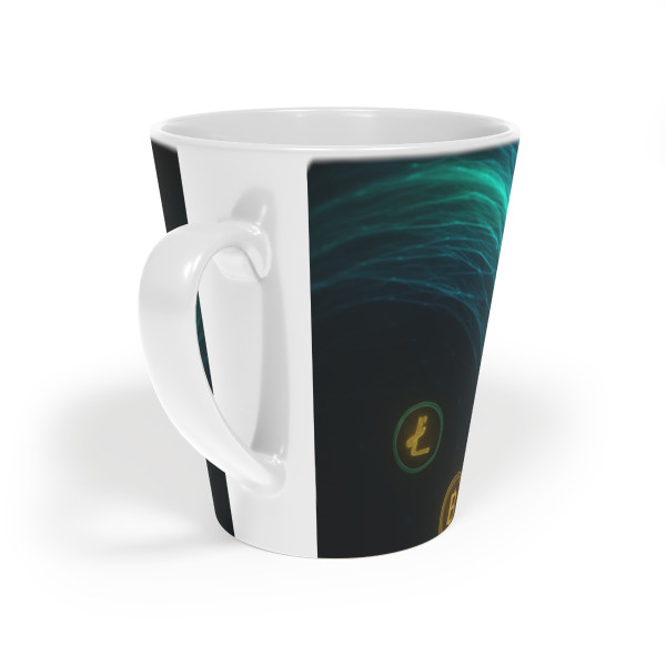 Digital Currency Wave - Latte Mug, 12oz