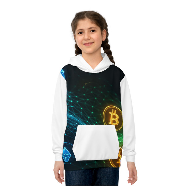Digital Currency Wave - Children's Hoodie (AOP)