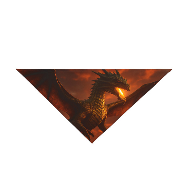 Golden Ember Serpent - Pet Bandana