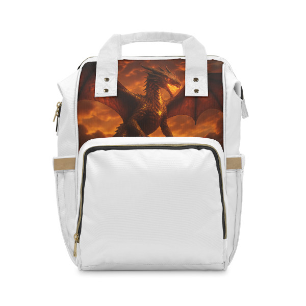 Golden Ember Serpent - Multifunctional Diaper Backpack
