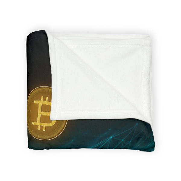 Digital Currency Wave - Soft Polyester Blanket