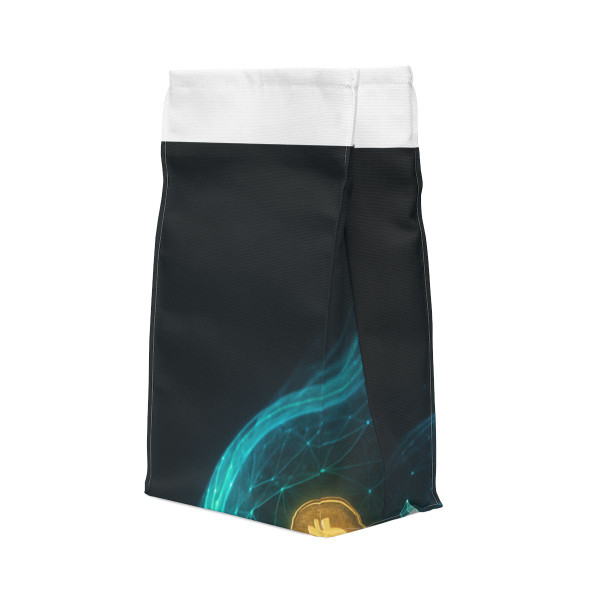 Digital Currency Wave - Polyester Lunch Bag Digital Currency Wave - Polyester Lunch Bag