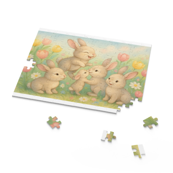 Bunny Blossom Parade - Puzzle (120, 252, 500-Piece)