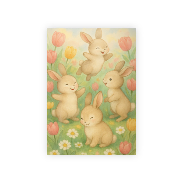 Bunny Blossom Parade - Gift Wrapping Paper Rolls, 1pc